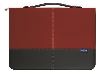 collins conference ringbinder with zip and handle red/charcoal